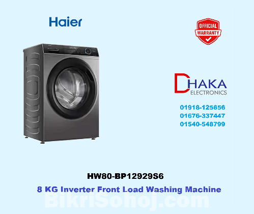Haier HW80-BP12929S6 Front Load Washing Machine 8 KG
